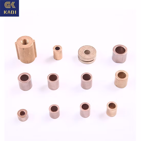 Elaborazione su richiesta Pressa personalizzata per metallurgia delle polveri che forma boccola del cuscinetto con base in ferro metallico sinterizzato